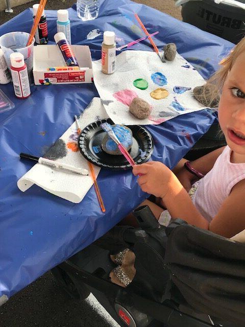 Child Painting at Tailgate Celebration - Beckfield College - Florence, KY